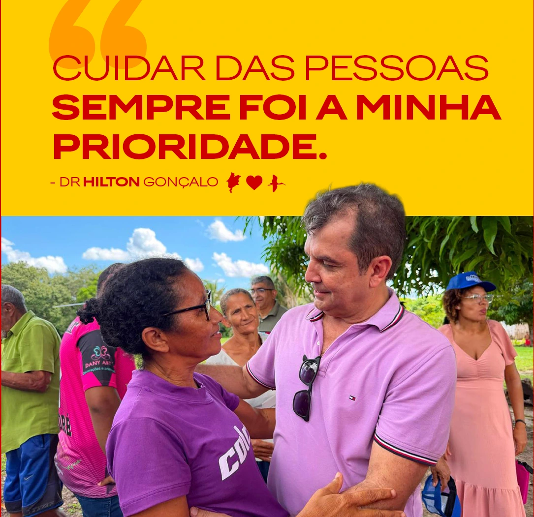 Cuidar das pessoas sempre foi a minha prioridade. Hilton com uma moradora.